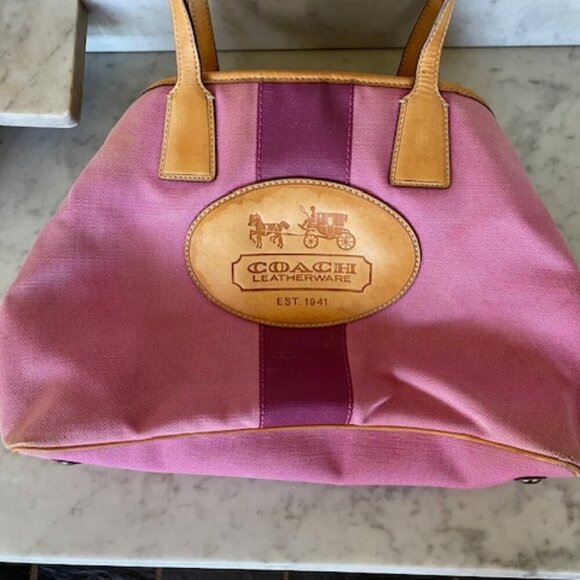 COACH Hampton 10th Anniversary Kisslock Tote Purse - Picture 11 of 17